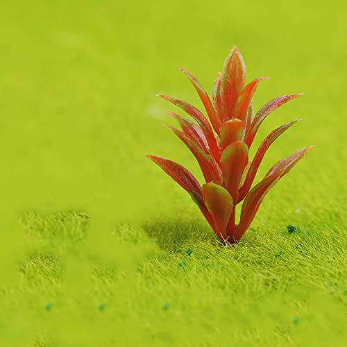 Rileryan 90 Pcs Mixed Model Plants Miniature Plants Mini Model Trees Green Shrubs Bush Model for Train Scenery Railway Sand Military Layout Park Garden Scene - Image 4